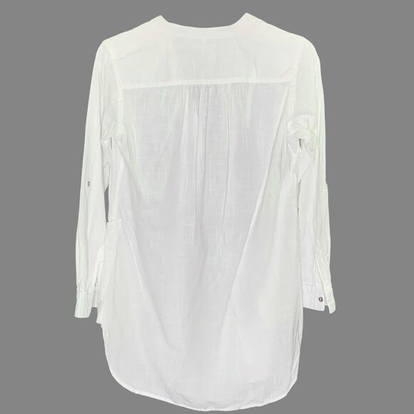 Seafolly XS Womens Beach Basics Boyfriend Beach Shirt Cover Up White Travel - Picture 3 of 8